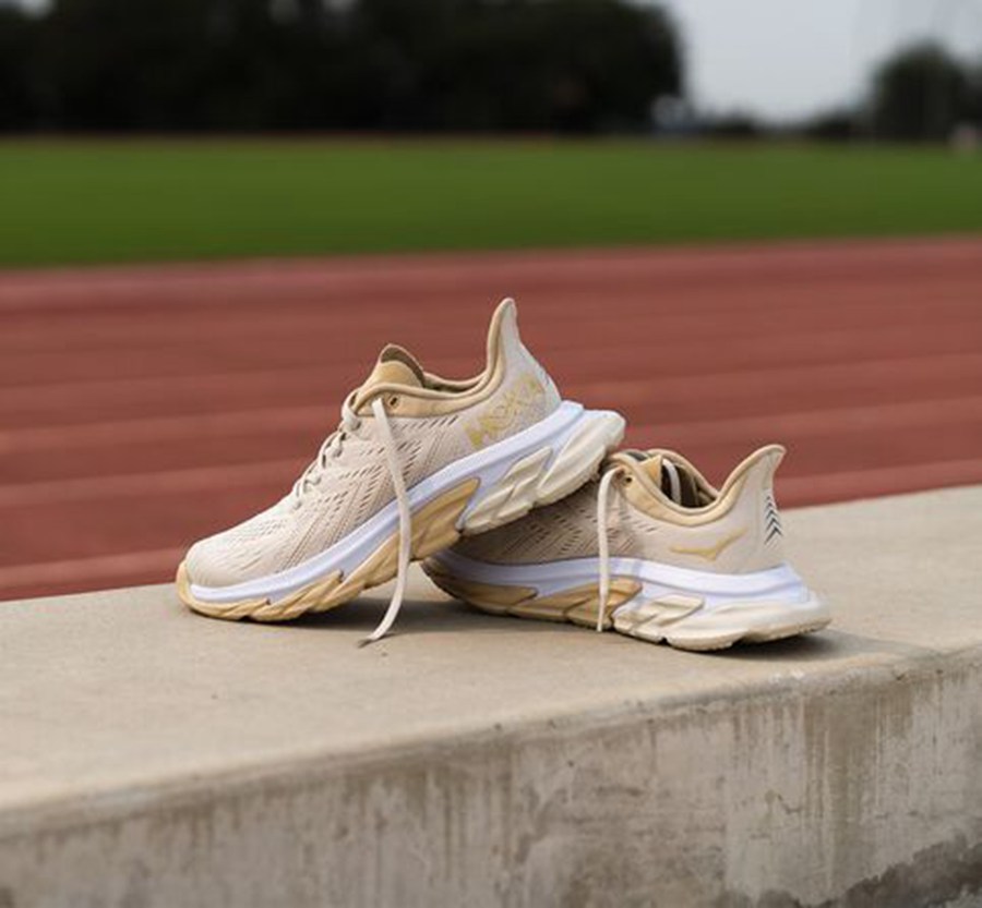 Hoka One One Løbesko Dame - Clifton Edge - Beige - 279038TMK